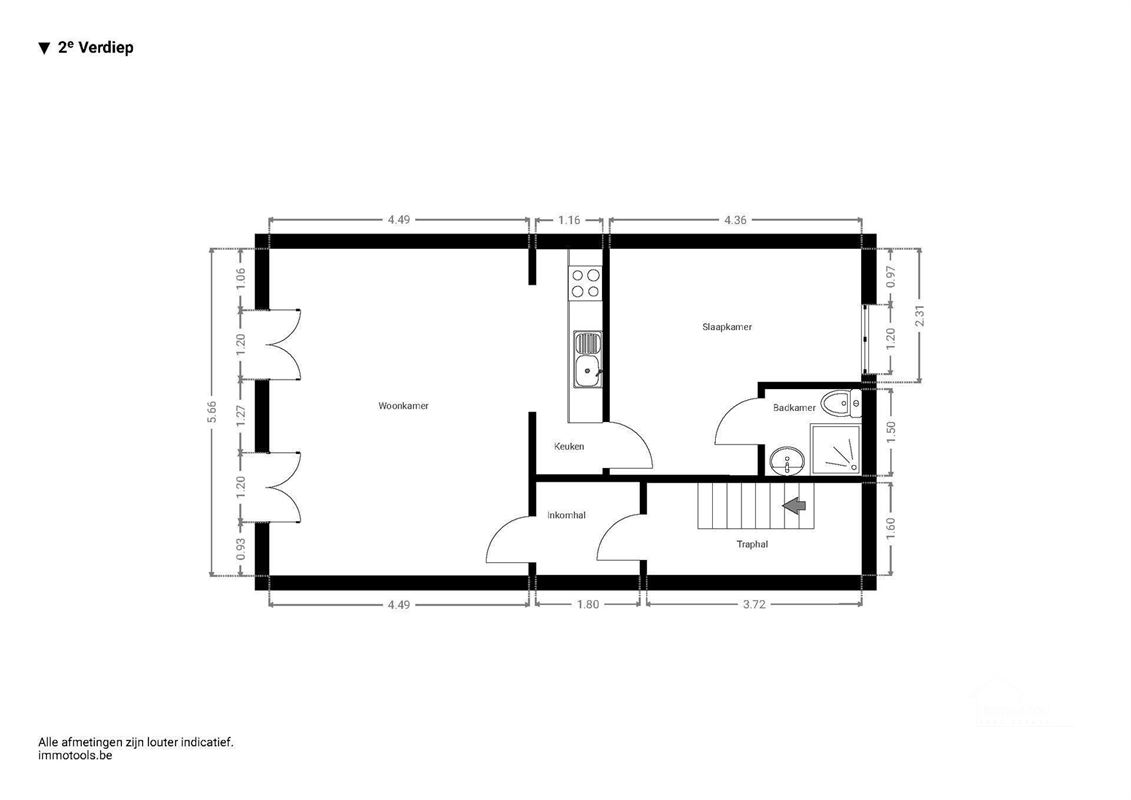 Handelshuis met 4 woonentiteiten en tuin