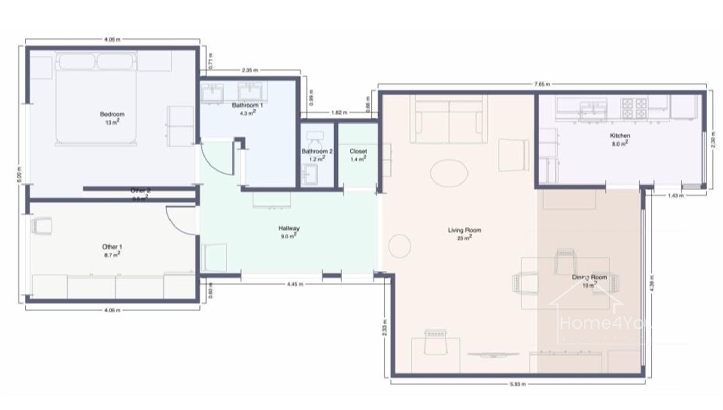 Instapklaar 2-Slaapk Appartement, terras en garagebox