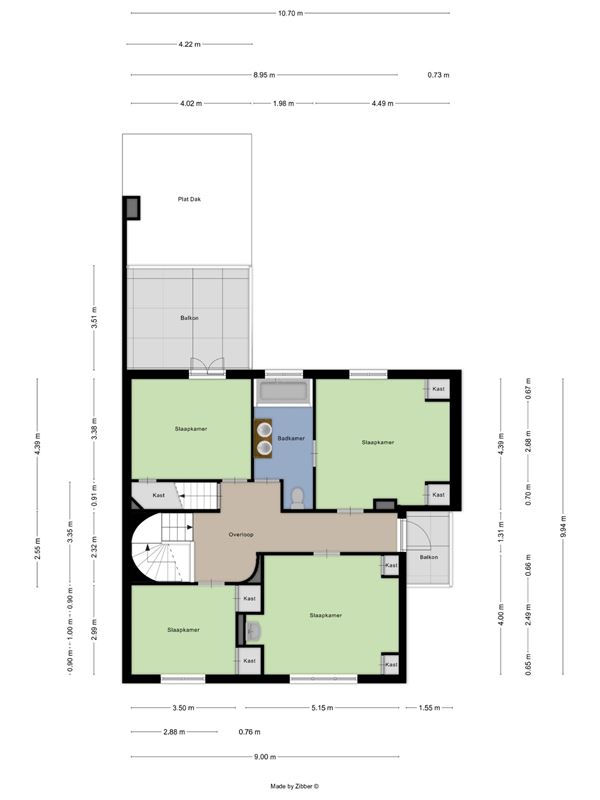 Koppelvilla architect "BOLS" op 553 m² met centrale ligging