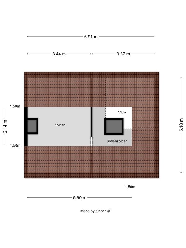 Koppelvilla architect "BOLS" op 553 m² met centrale ligging