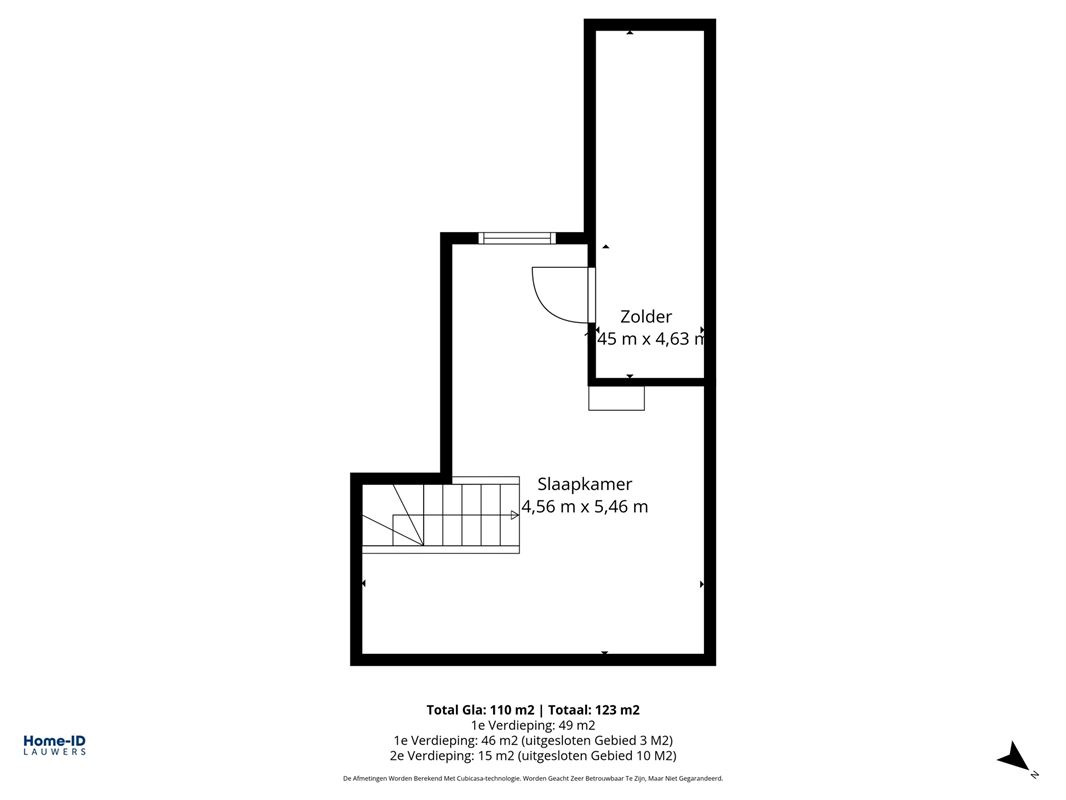 Fris triplex appartement met groot dakterras en garage