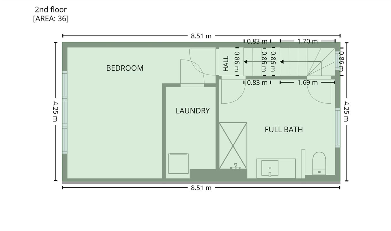 Ruime stadswoning, 2 á 3 slaapkamers, EPC-B en zonnepanelen