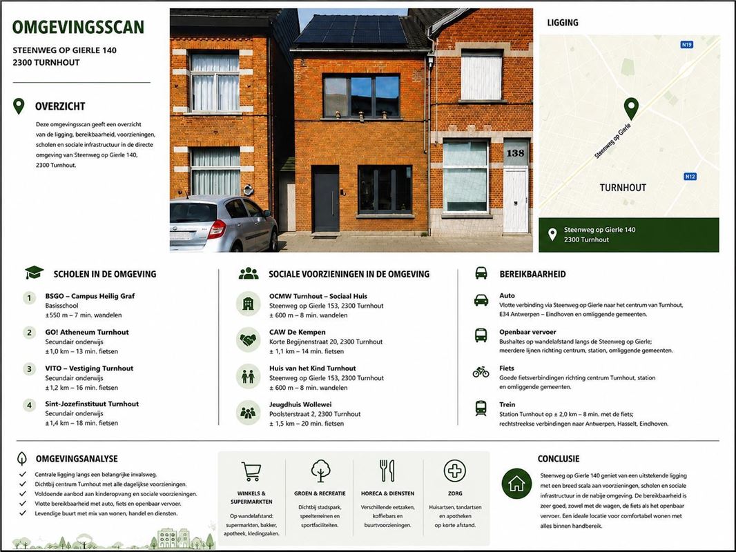 Ruime stadswoning, 2 á 3 slaapkamers, EPC-B en zonnepanelen