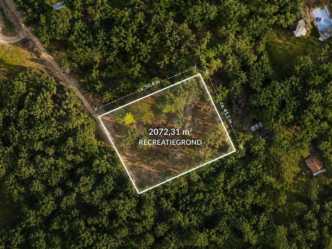 Recreatiegrond van ca. 2.072 m² nabij De Lilse Bergen