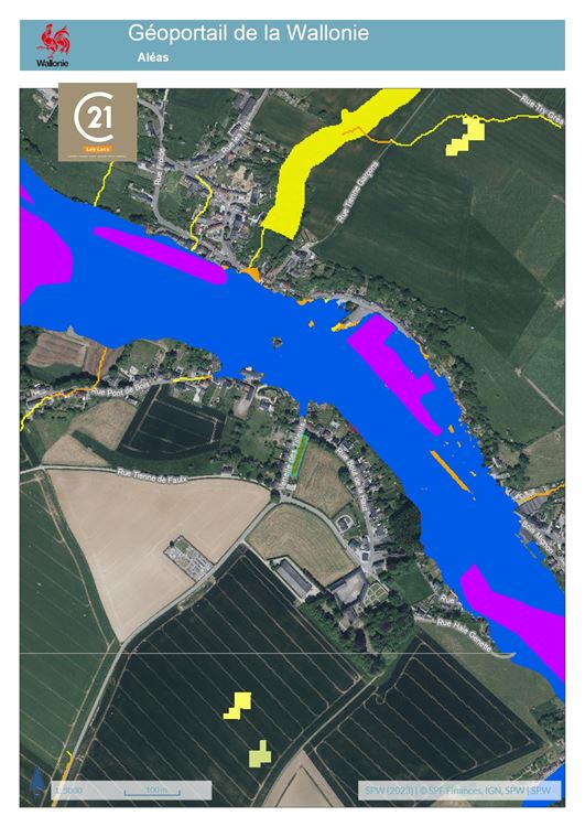 Terrain à bâtir de 10a65ca avec 79m de façade