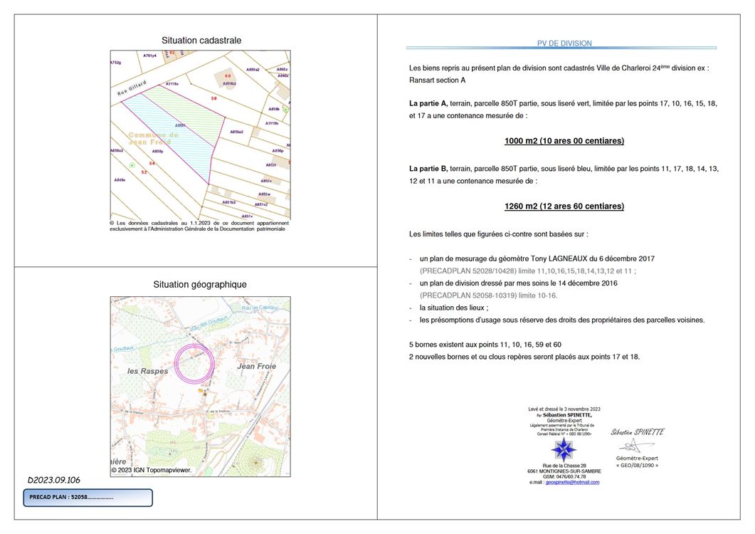 Superbe Terrain de 12,6 ares