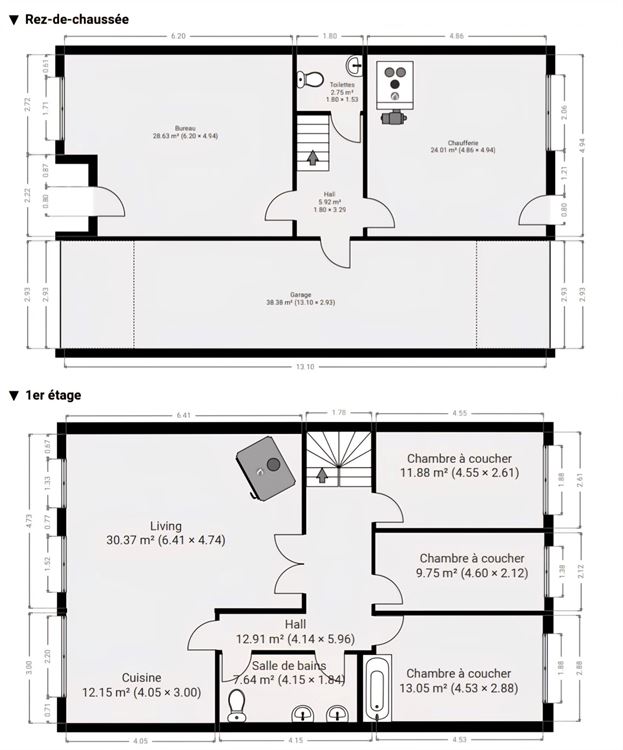MAISON 3CH (POSS 8) - JARDIN - TERRASSE - GARAGE - GRENIER AMENAGEABLE