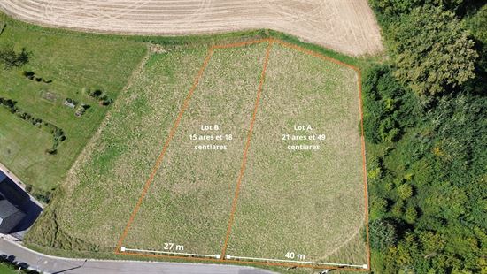Presles – Terrain à bâtir de 21a 49ca