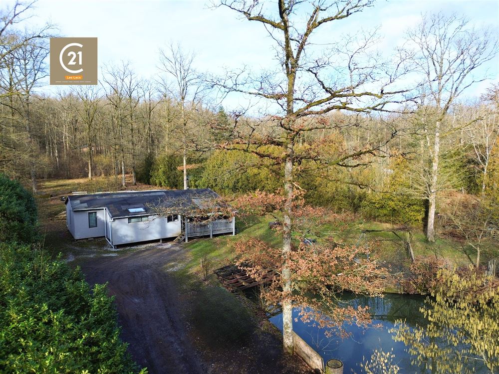 SUPERBE CHALET AVEC ÉTANG SITUÉ EN PLEINE NATURE