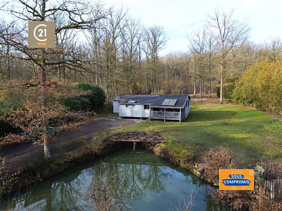 SUPERBE CHALET AVEC ÉTANG SITUÉ EN PLEINE NATURE