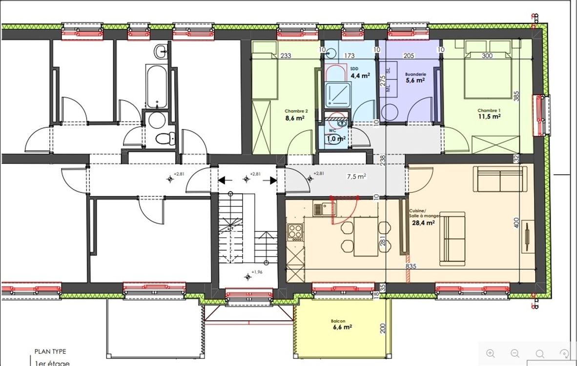 APPARTEMENT - 2 CHAMBRES - PARKING