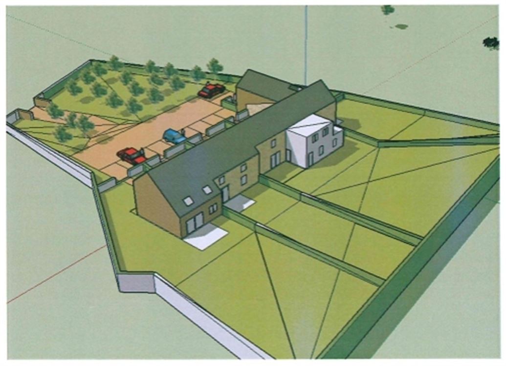 fermette 4 chambres sur terrain de ±1,4 ha.