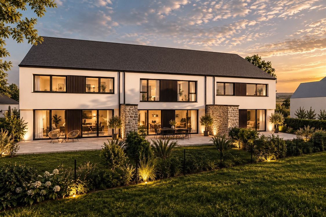 Tarcienne : terrain à bâtir avec projet de 3 maisons au coeur du village