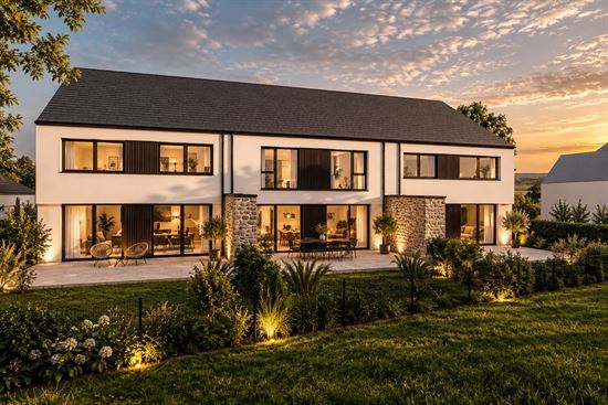 Tarcienne : terrain à bâtir avec projet de 3 maisons au coeur du village