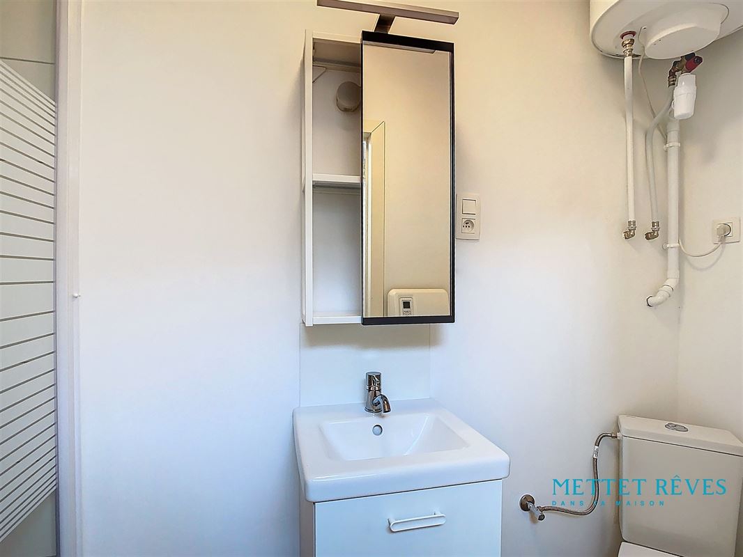 Studio neuf d'une chambre et salle de douche privée.