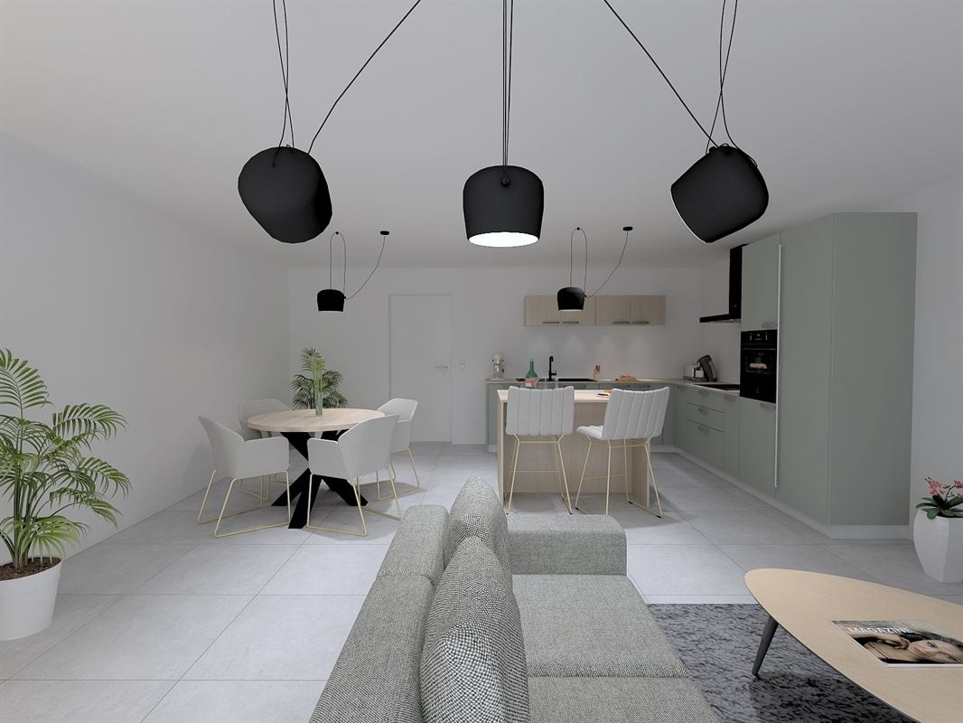 Une maison neuve de 3 chambres et garage.