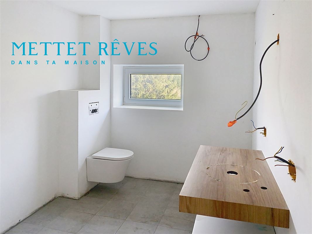 Maison de 3 façades+terrain à bâtir.