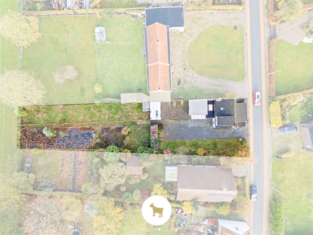 Perceel BOUWGROND (na afbraak bestaande bebouwing) voor OPEN BEBOUWING van ca. 954m² groot