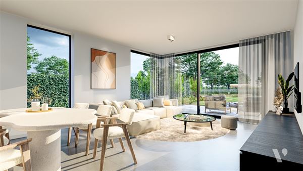 Luxe gelijkvloers nieuwbouwappartement met privétuin