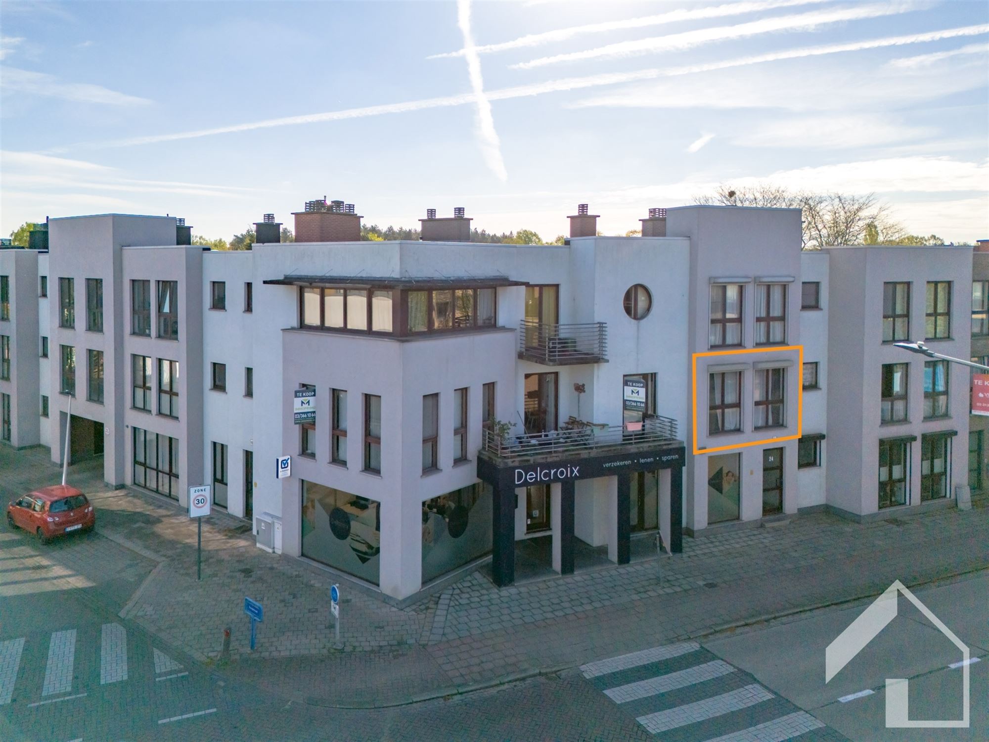 Energiezuinig 2 slaapkamer appartement met garagebox in Brasschaat