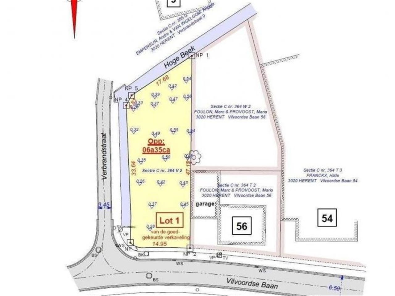 Mooie zuidgerichte bouwgrond voor HOB, 6a35ca