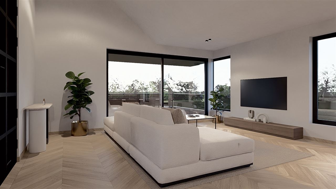 Uniek nieuwbouwapp. ±155 m² 1ste verdiep met 2 terrassen