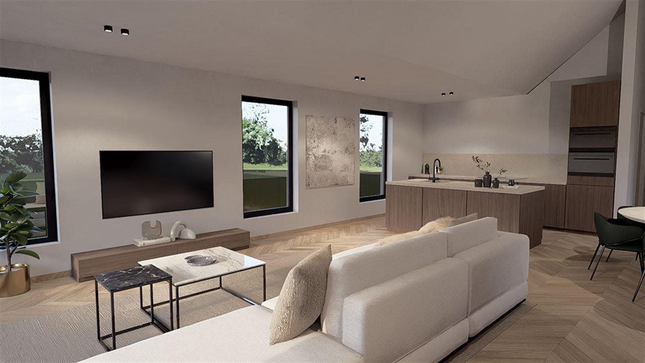 Uniek nieuwbouwapp. ±155 m² 1ste verdiep met 2 terrassen