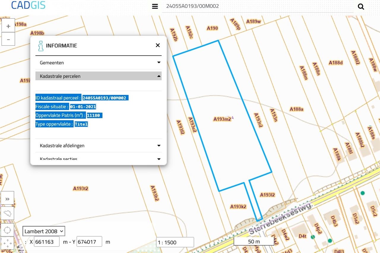 Verpachte landbouwgrond van 1,11 hectare grenzend aan straat