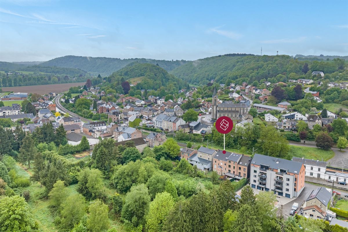 Hamoir - à vendre -Rez commercial et duplex avec jardin