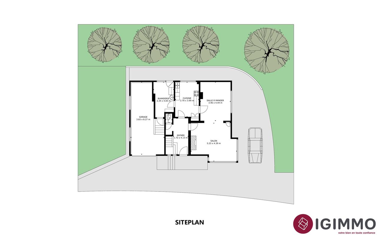 Harzé - à vendre - maison 3 chambres et jardin