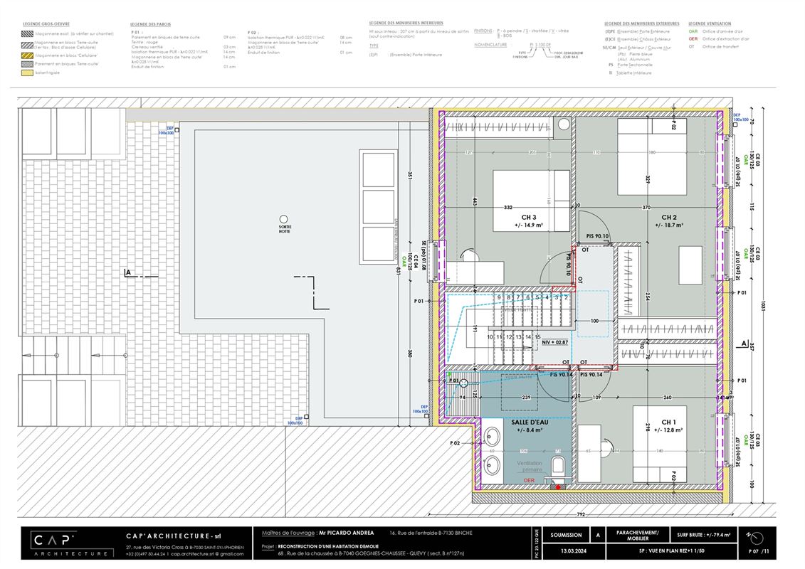 Terrain à bâtir de 4a 70ca + projet