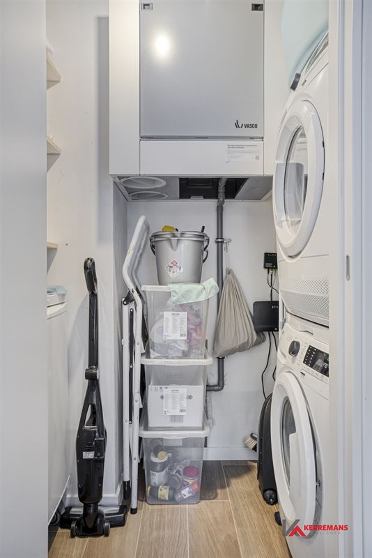 Energiezuinig appartement met 2 slaapkamers en terras.