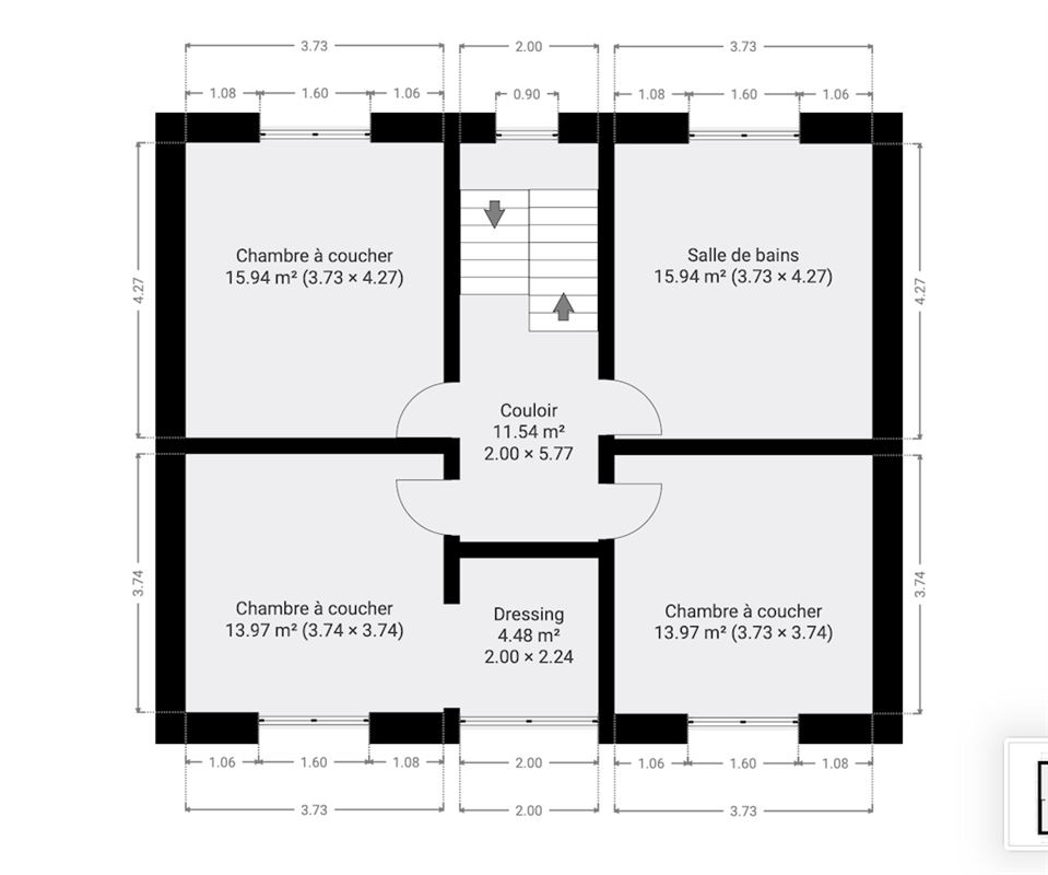 Splendide maison bourgeoise 4 ch avec piscine sur + de 14 a