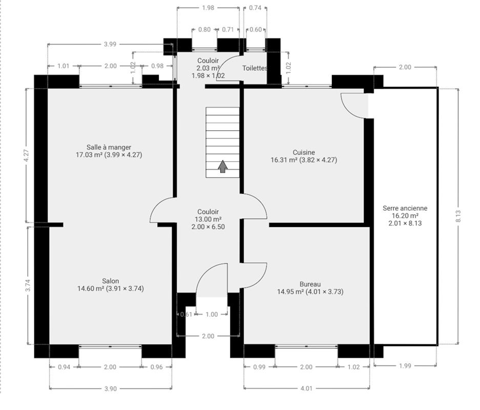 Splendide maison bourgeoise 4 ch avec piscine sur + de 14 a