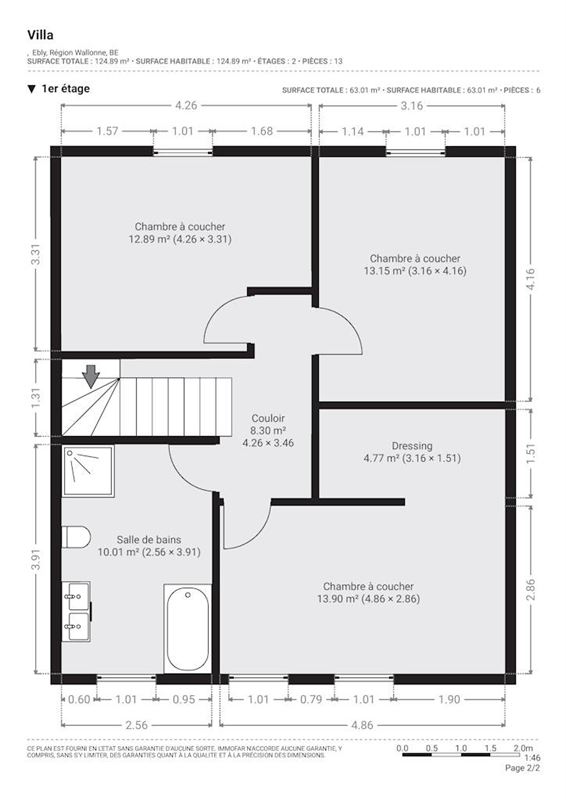 Maison 3 chambres avec jardin – PEB B – Etat neuf ! 