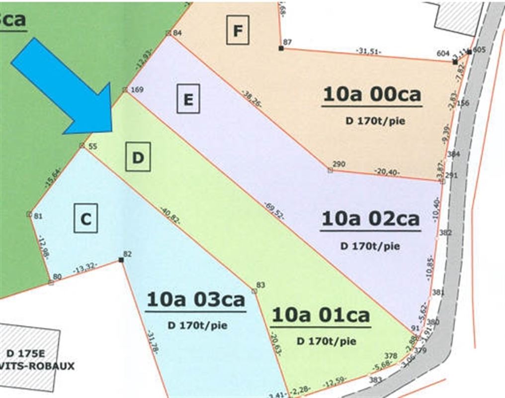 À 5 minutes de l’E411 superbe terrain à bâtir au grand calme - 10a