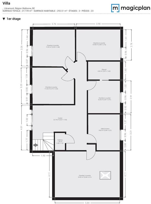 Spacieuse et lumineuse villa 5ch tout confort 317m²