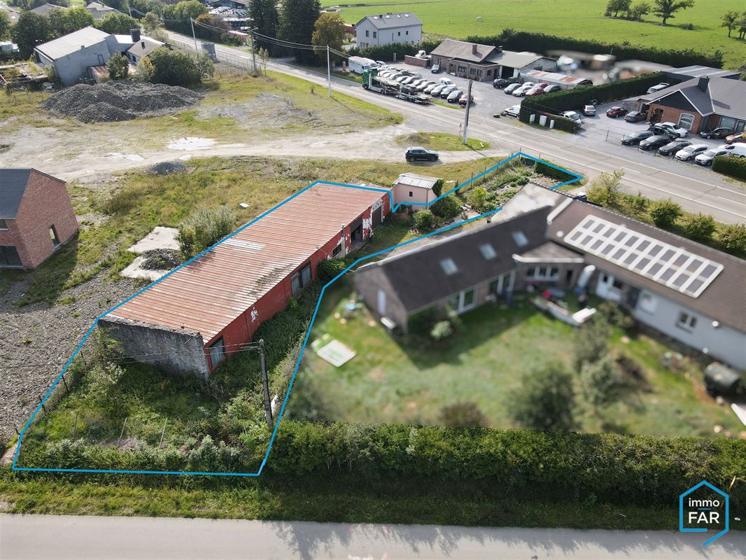 Terrain avec bâtiment polyvalent de 253 m² avec potentiel d’habitation