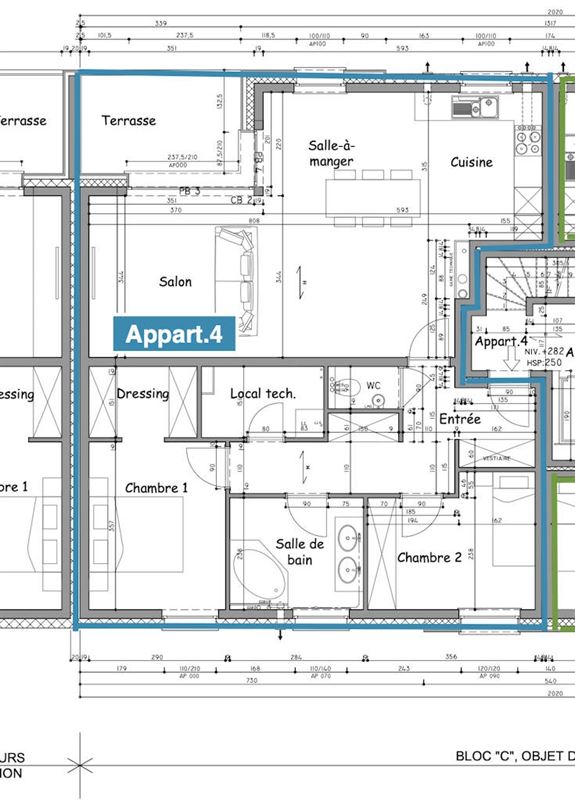 Superbe appartement neuf 2ch entièrement équipé - PEB A++