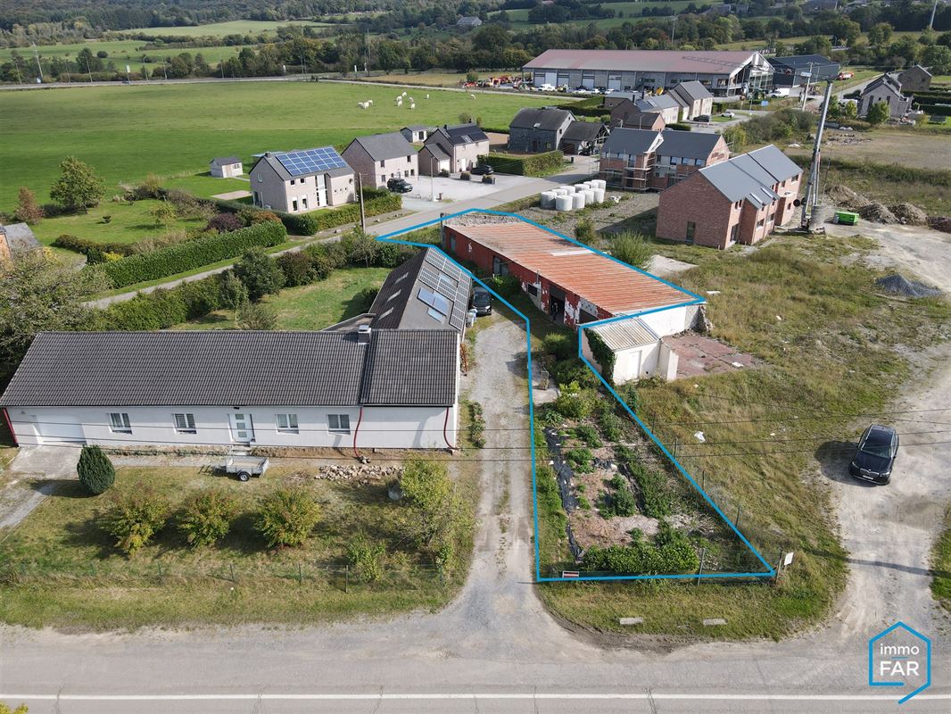 Terrain avec bâtiment polyvalent de 253 m² avec potentiel d’habitation