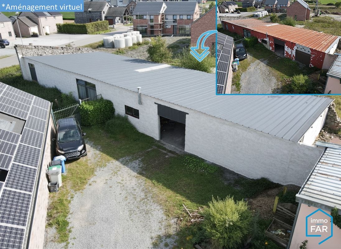 Terrain avec bâtiment polyvalent de 253 m² avec potentiel d’habitation