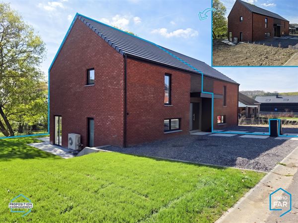 Splendide maison neuve prête à vivre 3ch avec jardin PEB A+