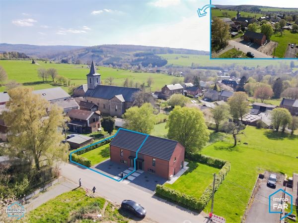 Splendide maison neuve prête à vivre 3ch avec jardin PEB A+