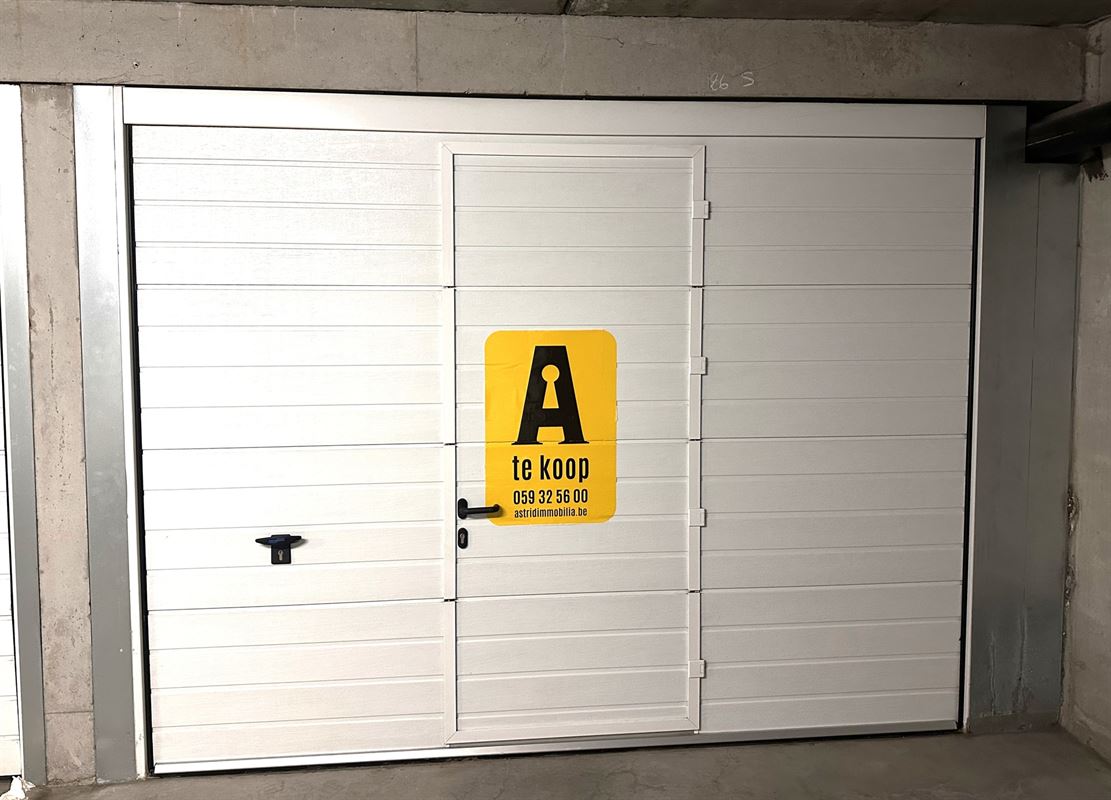 Ruime garagebox in centrum Bredene-Duinen (res. Nautica)