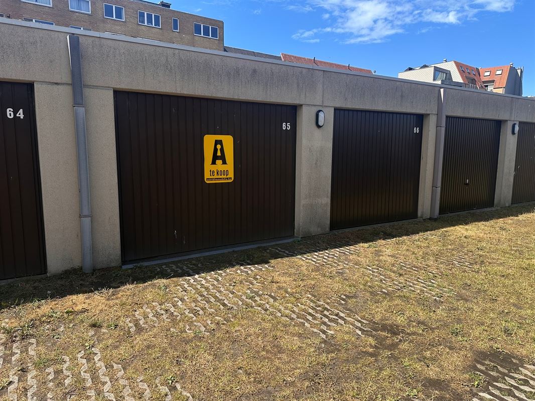 Gelijkvloerse garagebox in centrum Bredene-Duinen