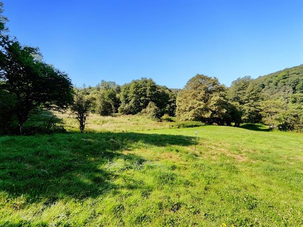 Grond in een rustige straat van 10ares 80centiares op de hoogten van Rendeux