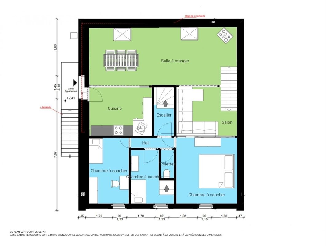Dorpshuis met tuin en twee onafhankelijke woningen te Champlon
