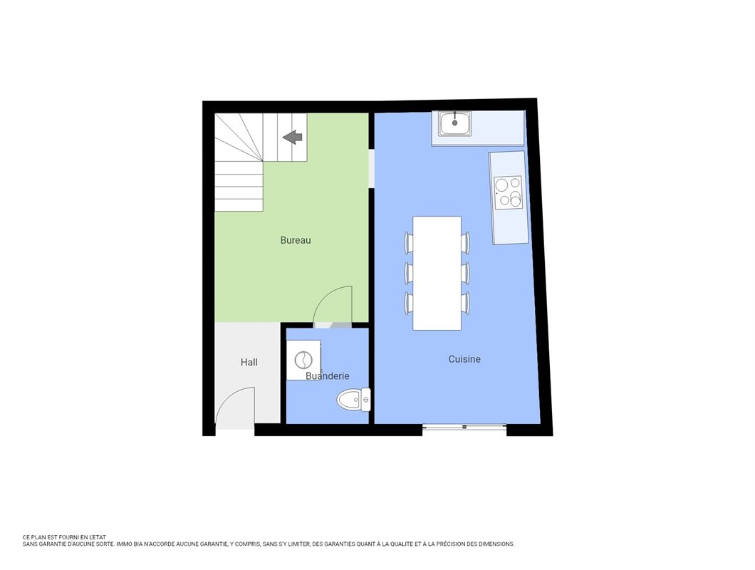 2 slaapkamer huis te Ny