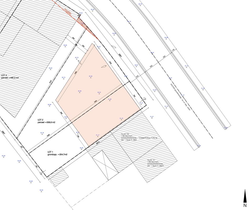 Terrain à bâtir pour construction de maisons jumelées à Peizegem