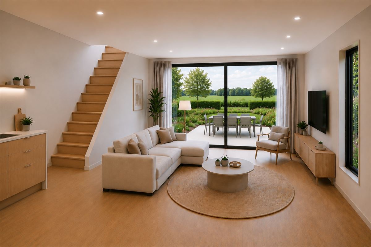 Maison moderne de construction neuve dans le vert de Meise